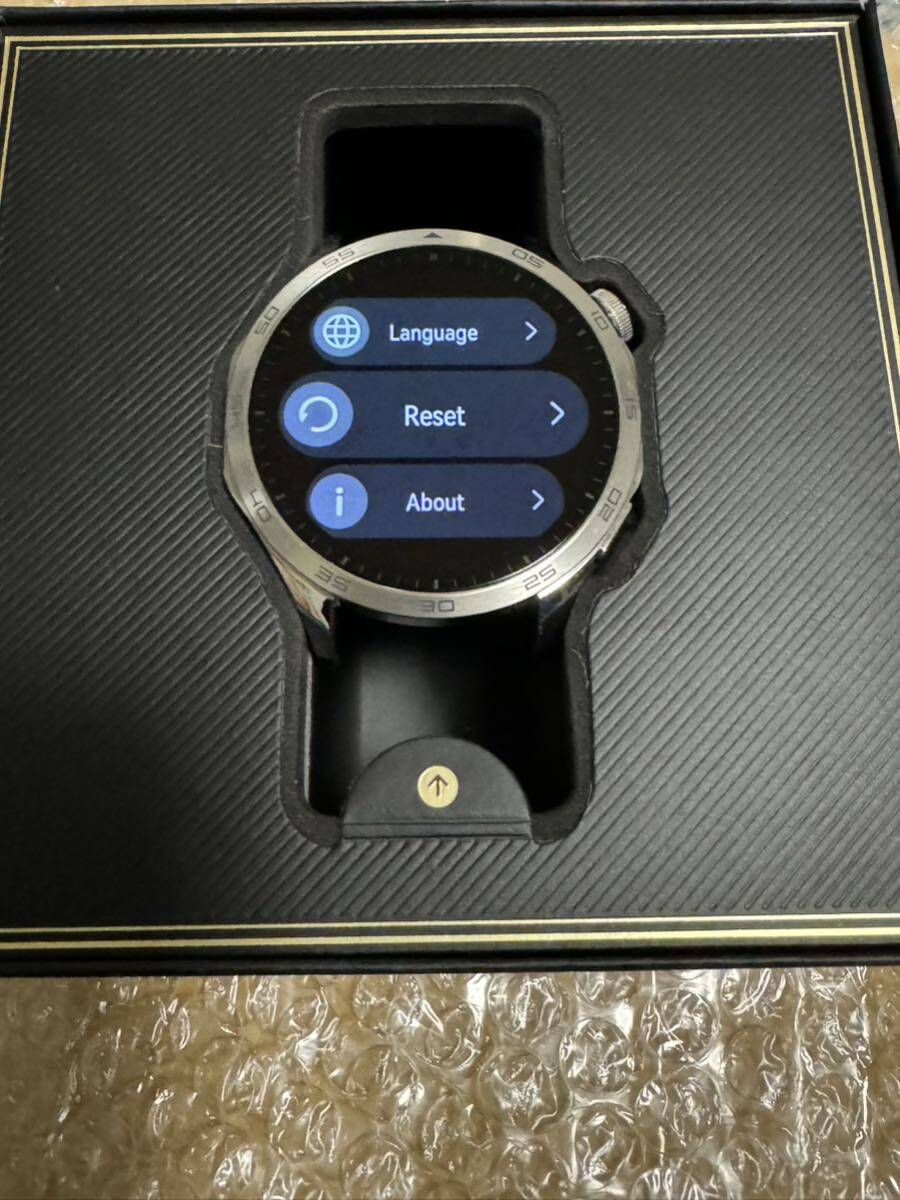 ★送料無料★ 美品 HUAWEI(ファーウェイ) HUAWEI WATCH GT 4 46mm ブラウン レザーバンド_画像2