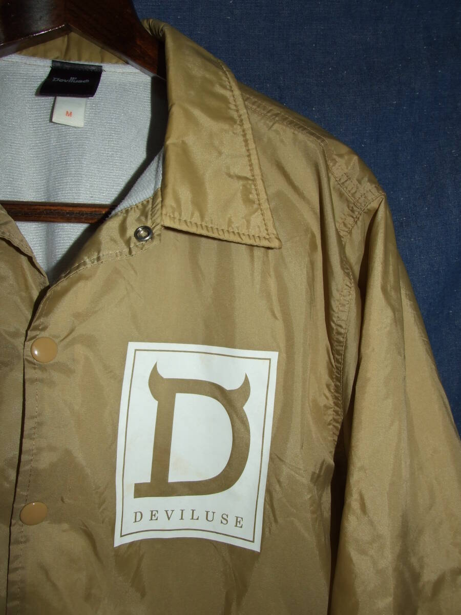 Deviluse/デビルユース*コーチジャケット*size M*GOLD*HELL*MCベンチジャケット*HOTRODスケートボードの画像5