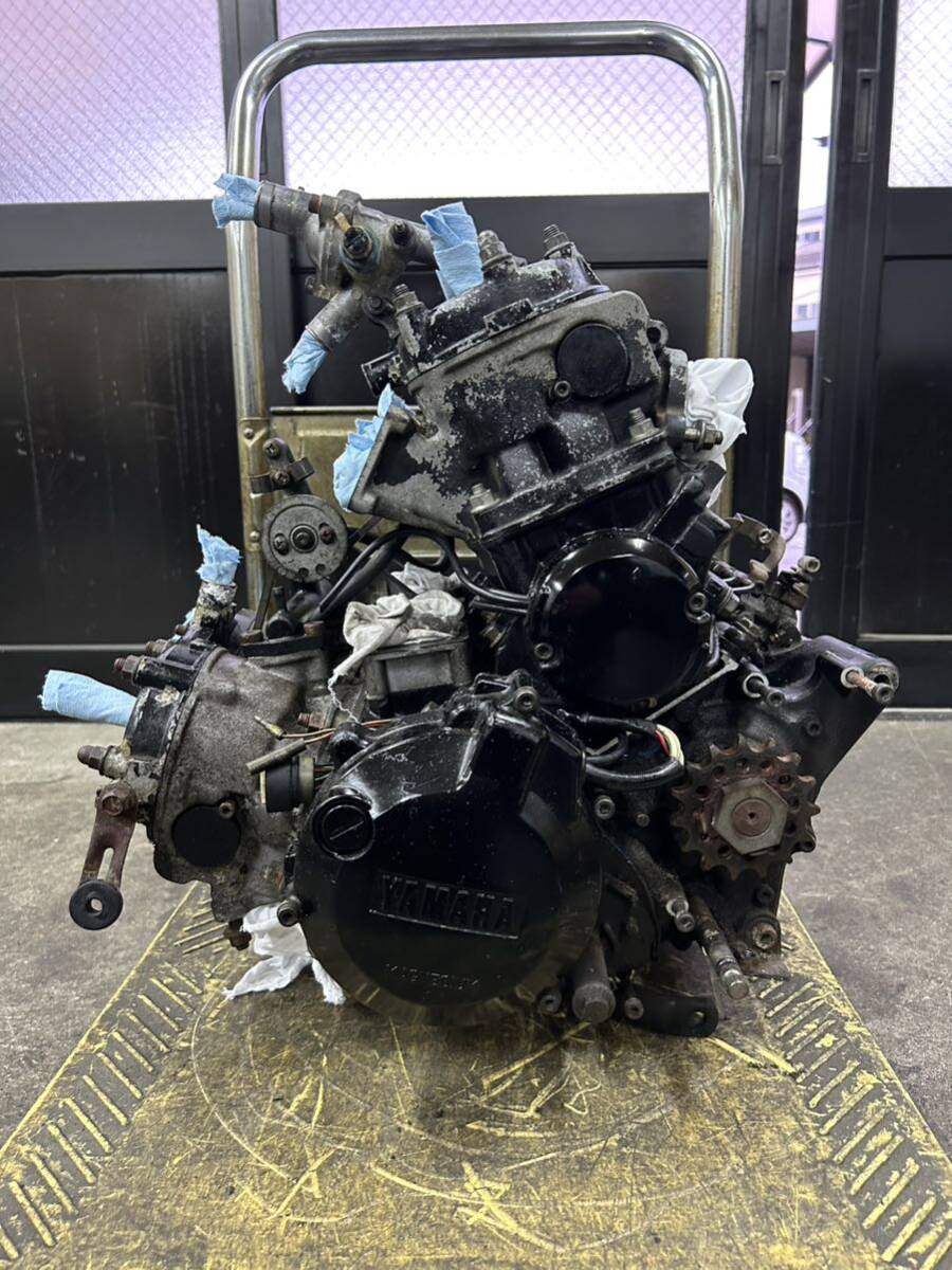 RZV500R 純正エンジン 低走行車からの取外し 長期保管の画像10