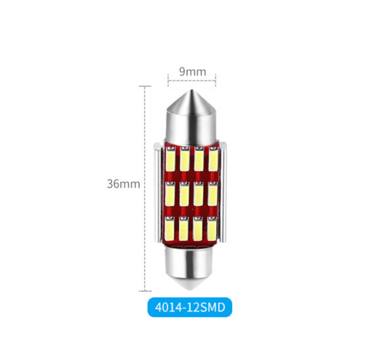 時間限定！特価セール！送料無料！T10 LED ルームライト 37mm ホワイトDC12V 15連 無極性アルミヒートシンク キャンセラー 2個入の画像4