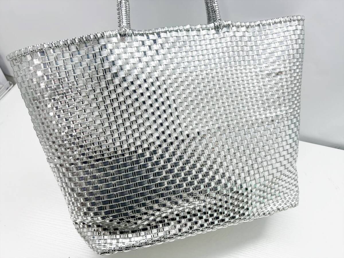  beautiful goods ANTEPRIMA Anteprima in torechio mode wire tote bag silver 