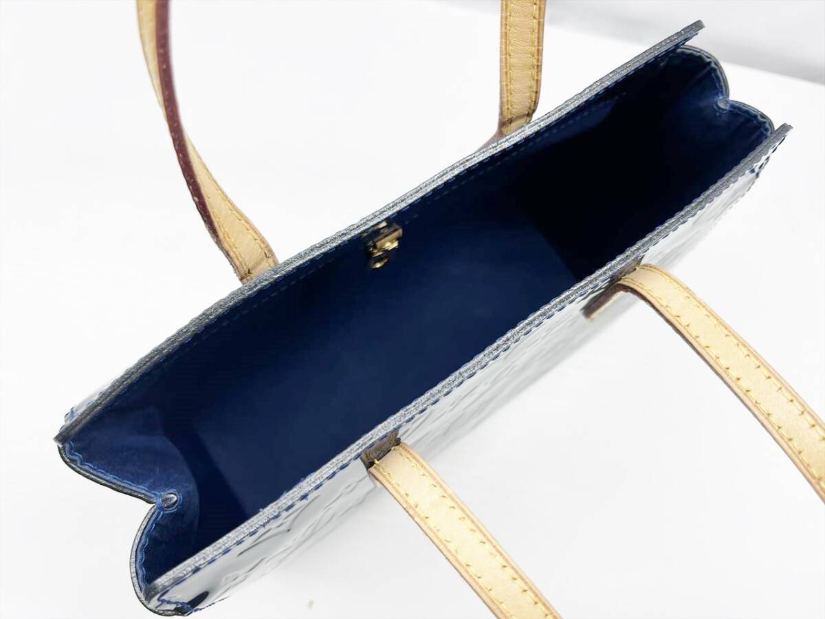 良好品 Louis Vuitton ルイヴィトン ヴェルニ カタリーナBB ミニ ハンドバッグ ミニトート グランブルー M90051の画像5