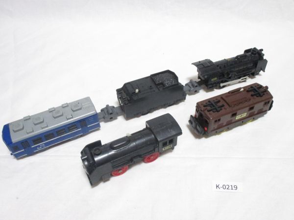 219K【現状渡し/破損あり】旧トミーTOMY◆プラレール 機関車 D51 EF15 まとめて◆電車/車両/電気機関車/おもちゃ_画像1