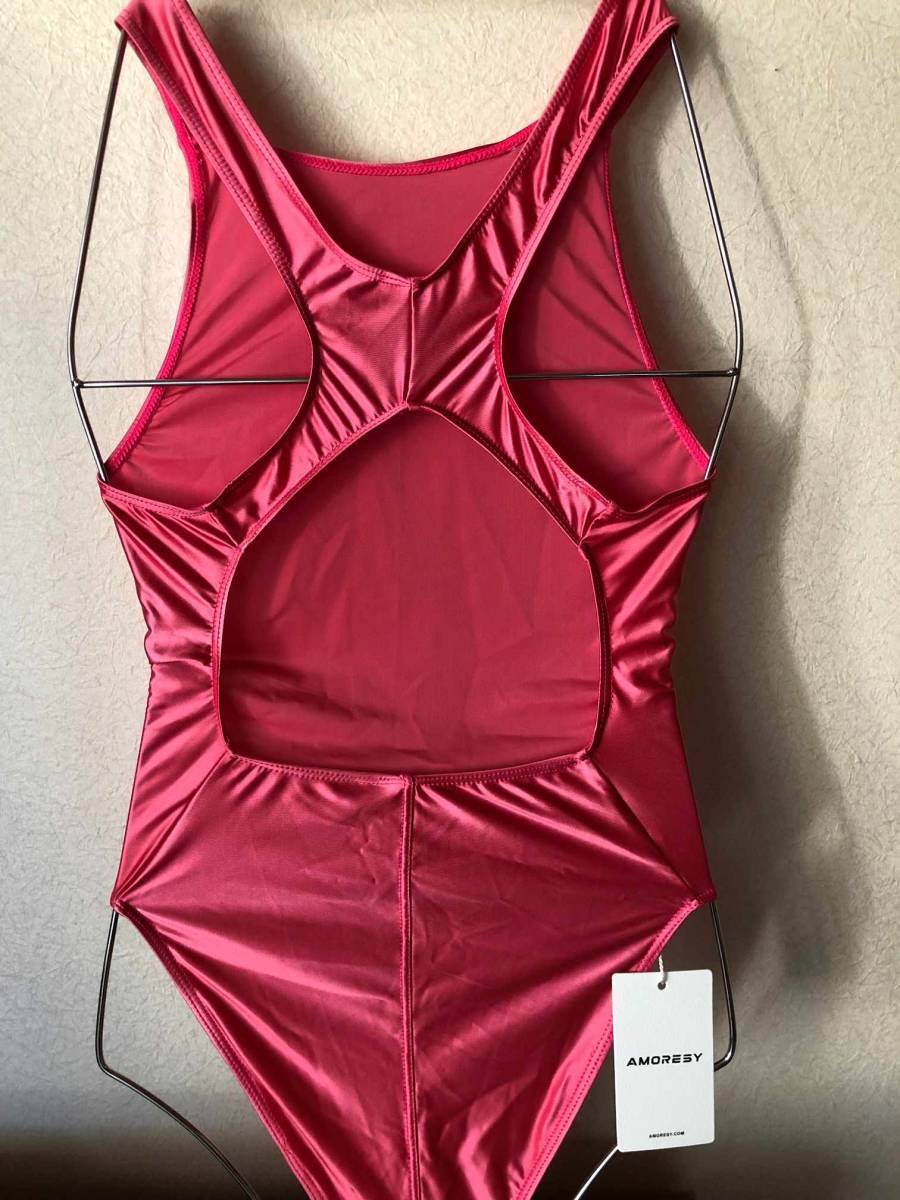 * postage 390 jpy AMORESY Gaea Leotard cosplay race queen .. swimsuit contest Dance rhythmic sports gymnastics fancy dress costume 006(ROSE RED)XXXL