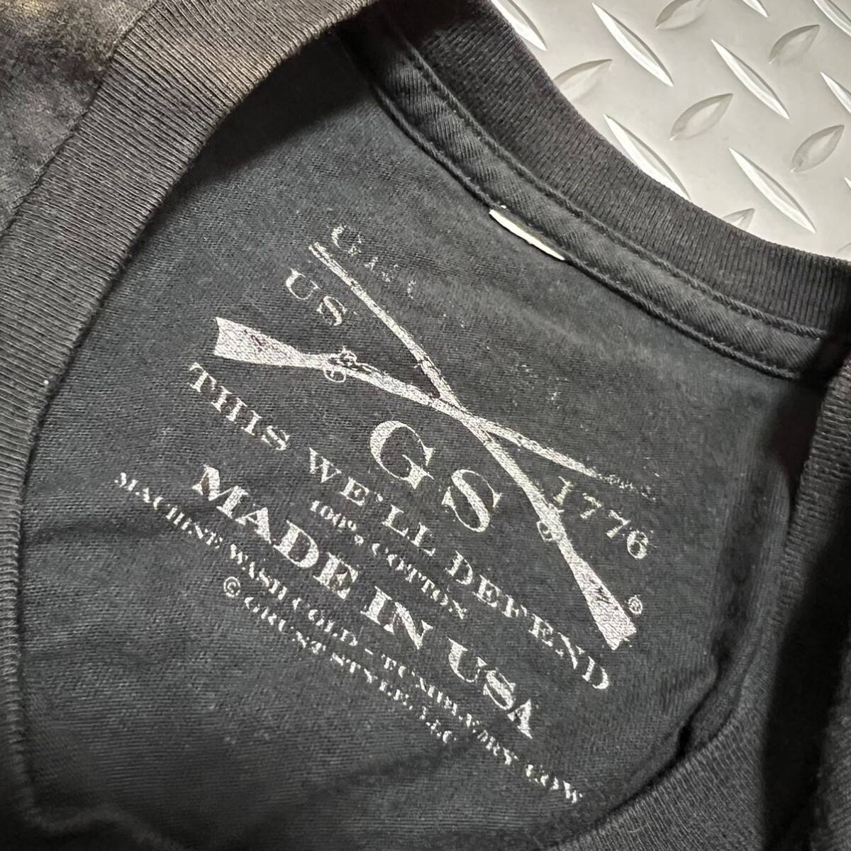 米軍放出品 Tシャツ  USMC 半袖Tシャツ 1775 MARINE おしゃれBLACK (INV J#10)の画像4