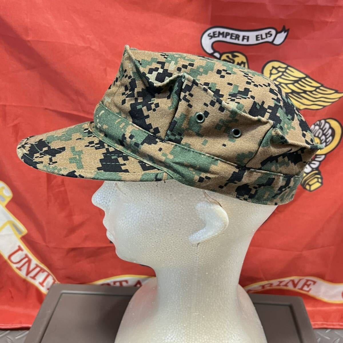 米軍 海兵隊　放出品USMC ウッドランドマーパット キャップ キャンプ アウトドア MEDIUM (INV T22)_画像2