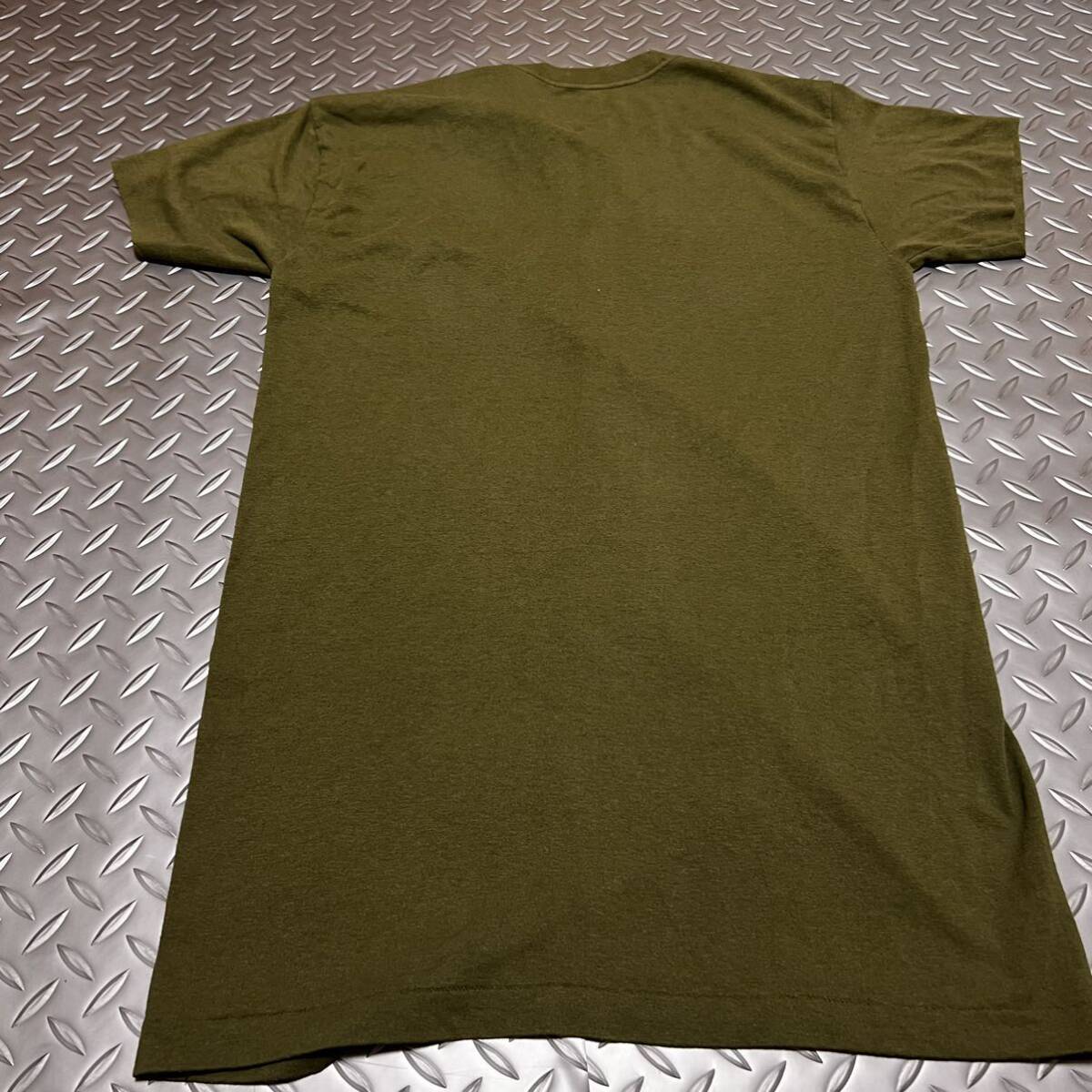 沖縄　米軍放出品 DUKE MARINE Tシャツ　おしゃれ　OD SMALL (INV K#71)_画像4