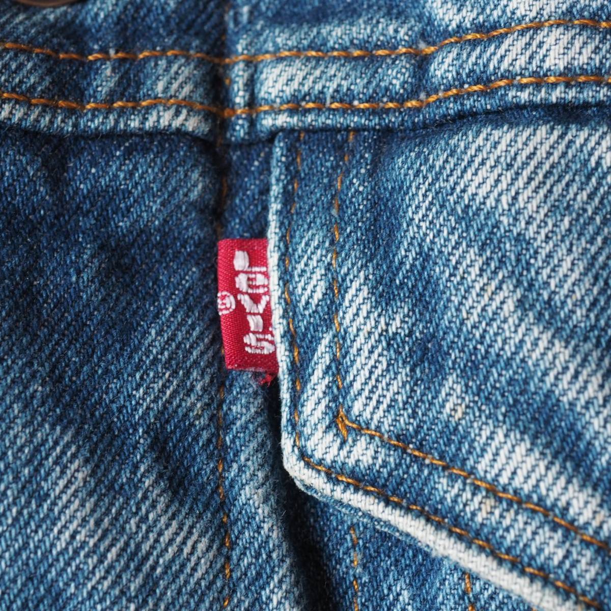 希少な米国製 リーバイス 70411 デニムジャケット LEVI'S ジージャン ヴィンテージ S程度 メンズ_画像4