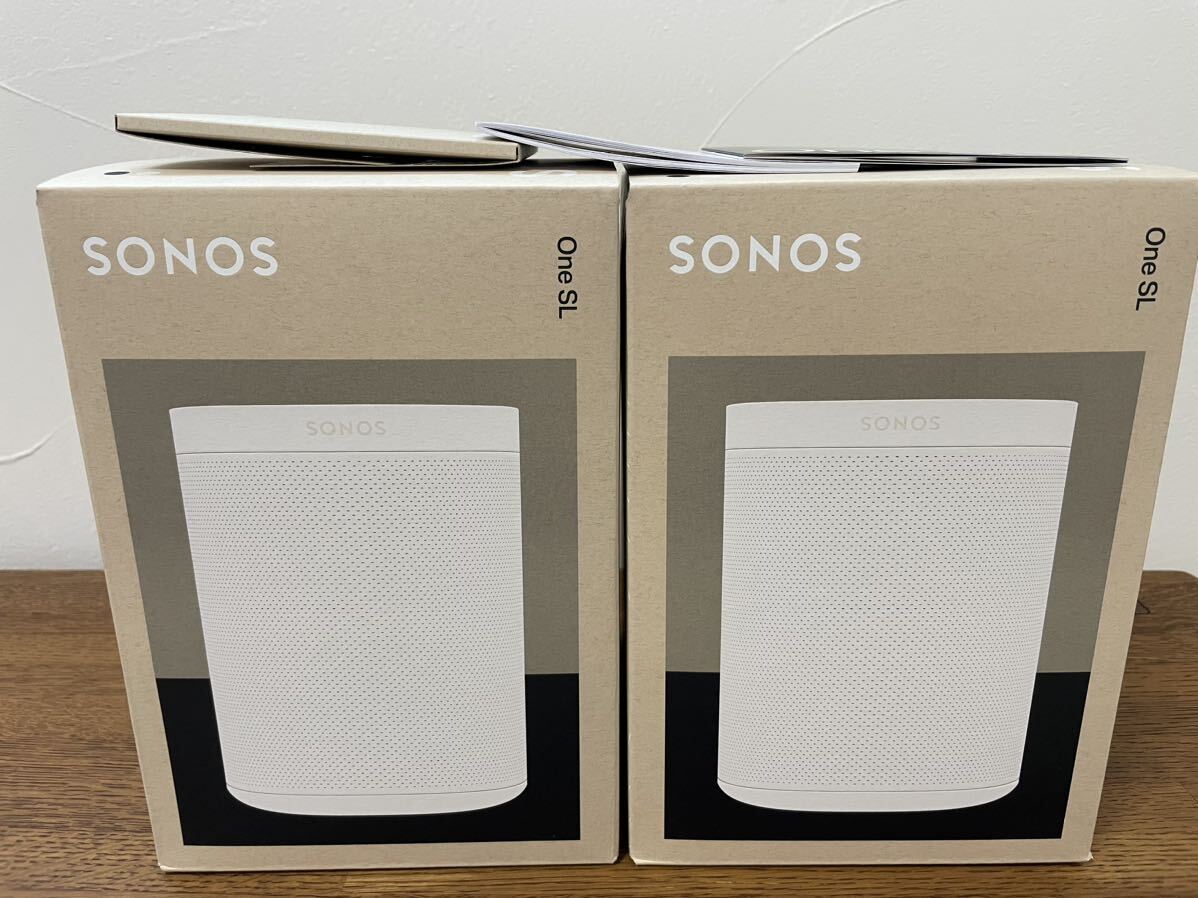 2台セット】Sonos One SL ONESLJP1 ホワイト Bluetooth・WiFI対応