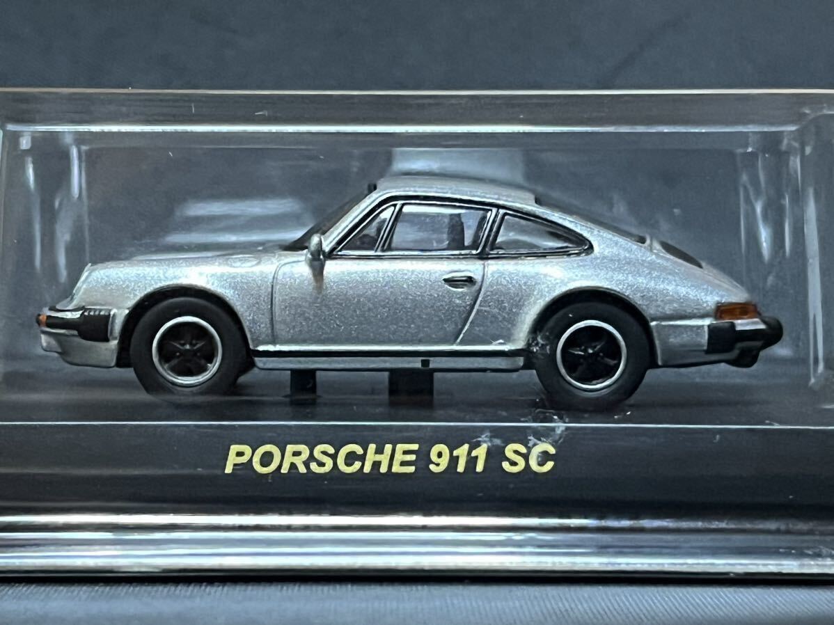 京商 1/64 ポルシェミニカーコレクション2 PORSCHE 911 SC シルバー_画像1