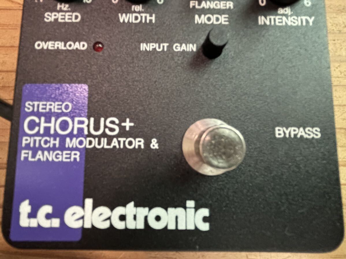 希少 旧モデル tc electronic STEREO CHORUS + PITCH MODULATOR & FLANGER コーラス フランジャー 美品！_画像4