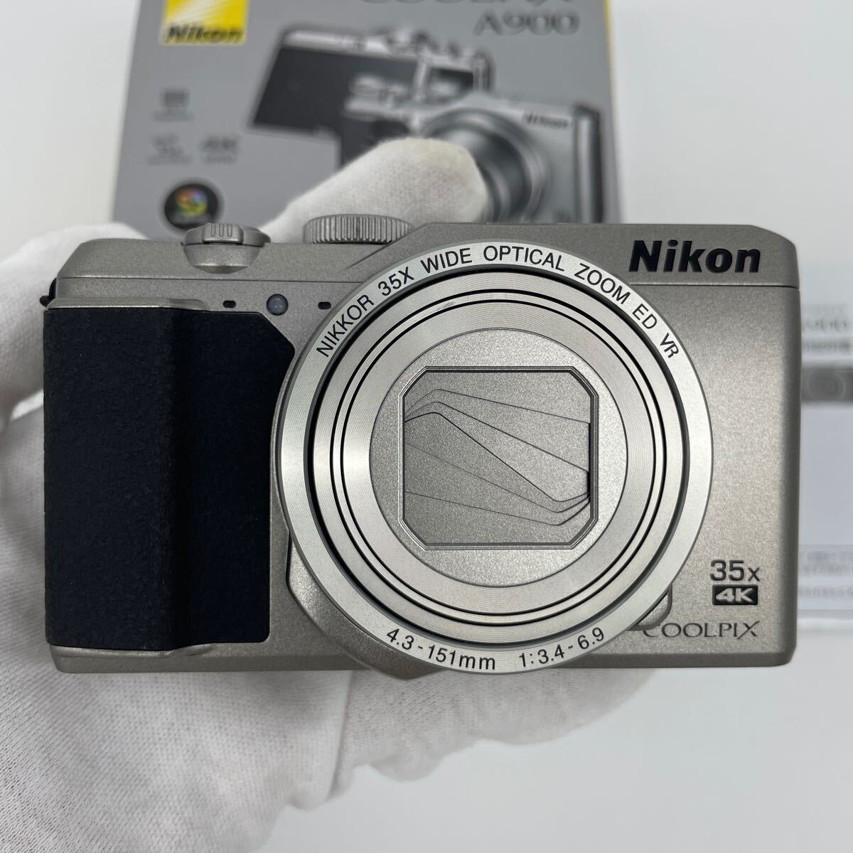 【Nikon ニコン】動作確認済 COOLPIX A900 コンパクトデジタルカメラ シルバーの画像2