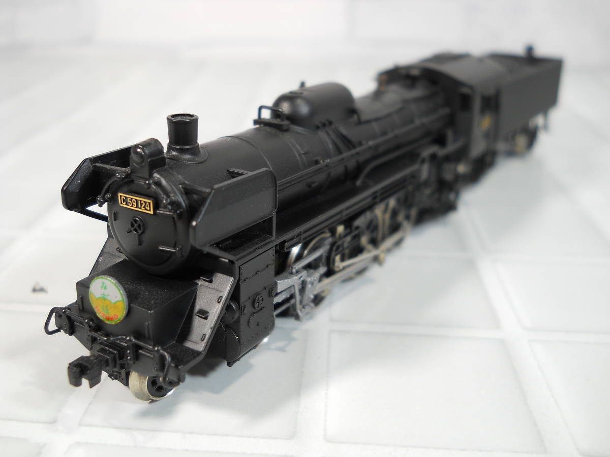 [1363] MicroAce 59形蒸気機関車（124号機・門鉄デフ）＜「みずほ」ヘッドマーク装着＞_画像1