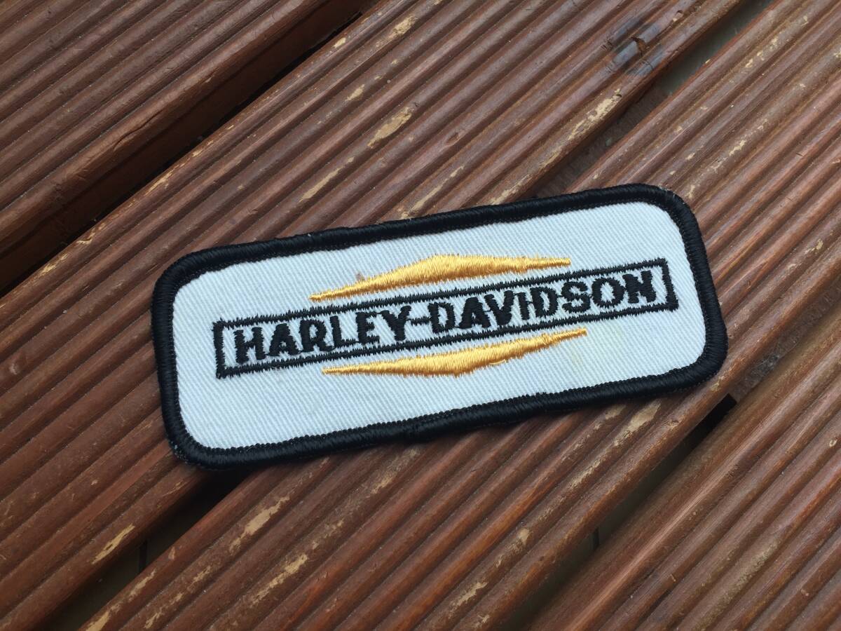 【70's Harley-Davidson ロゴ ワッペン】ビンテージ ハーレー_画像1