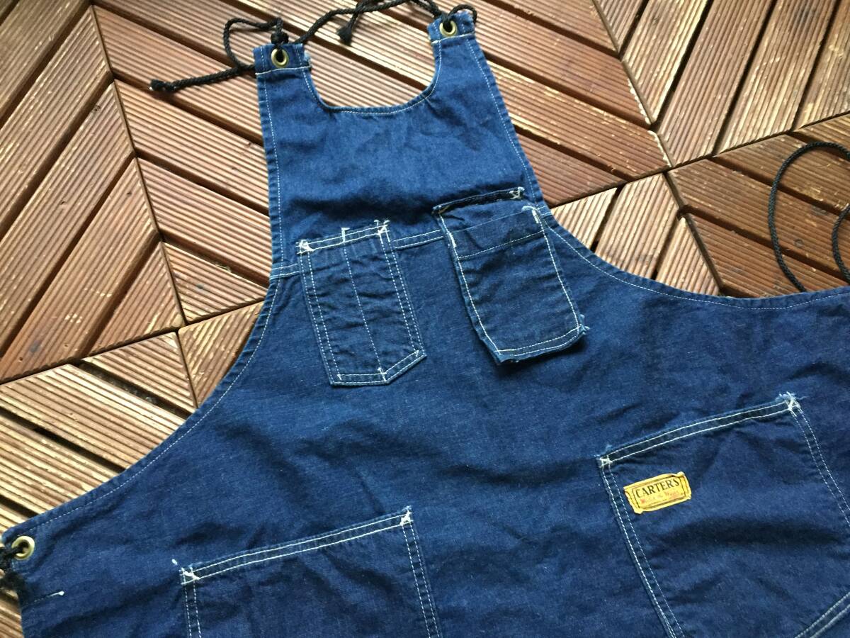 [40\'s CARTER\'S Denim apron ] Vintage 