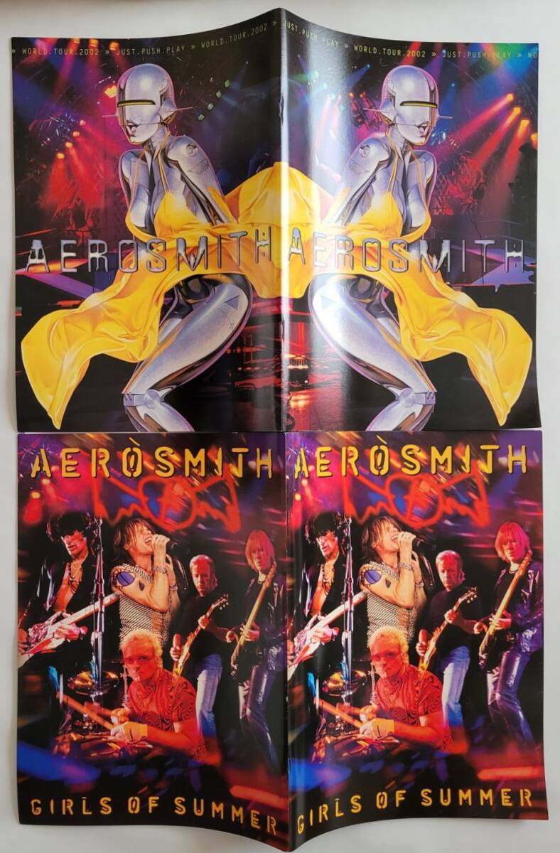 AEROSMITH パンフ(1)3冊 2002 JUST PUSH PLAY WORLD TOUR JAPAN 来日 日本公演 FIFA WORLD CUP CONCERT チラシ 袋 エアロスミス PROGRAMの画像2