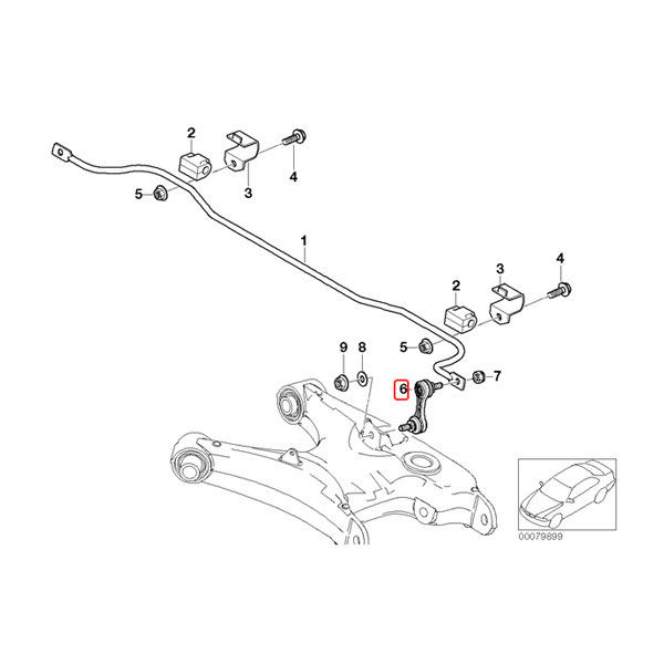 マイレ製 BMW E39 525i 528i リア/リヤ スタビライザーリンク/スタビリンクロッド 左右セット 33551095532_画像2