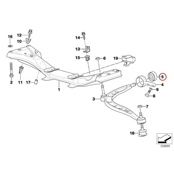 LEMFORDER производства BMW E36 M3B передняя распорка / контроль arm втулка левый и правый в комплекте 31129064875 31129061222