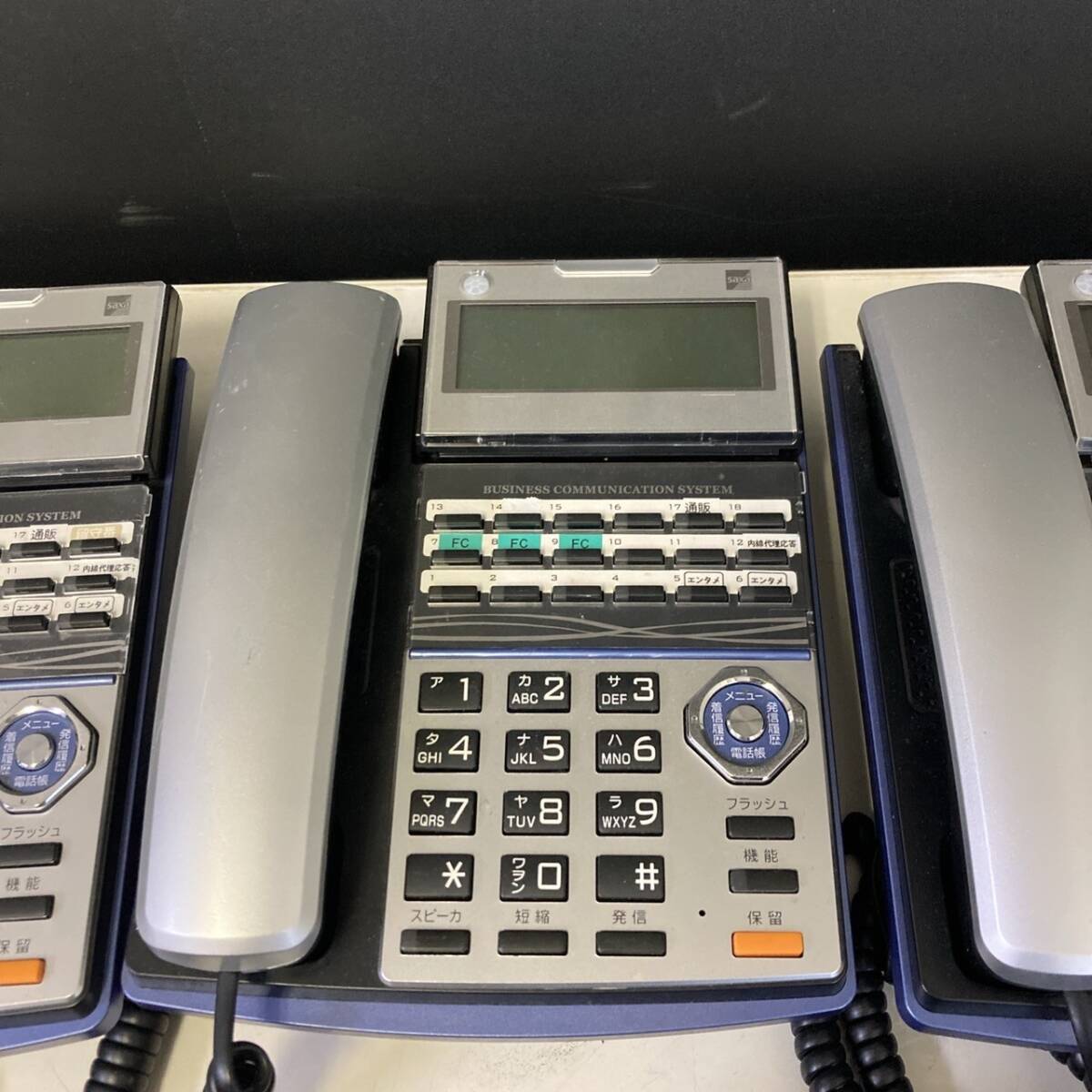 【現状品】 SAXA サクサ ビジネスフォン TD710(K) 6台 本体のみ 18ボタン 電話機 /T4274-120_画像6