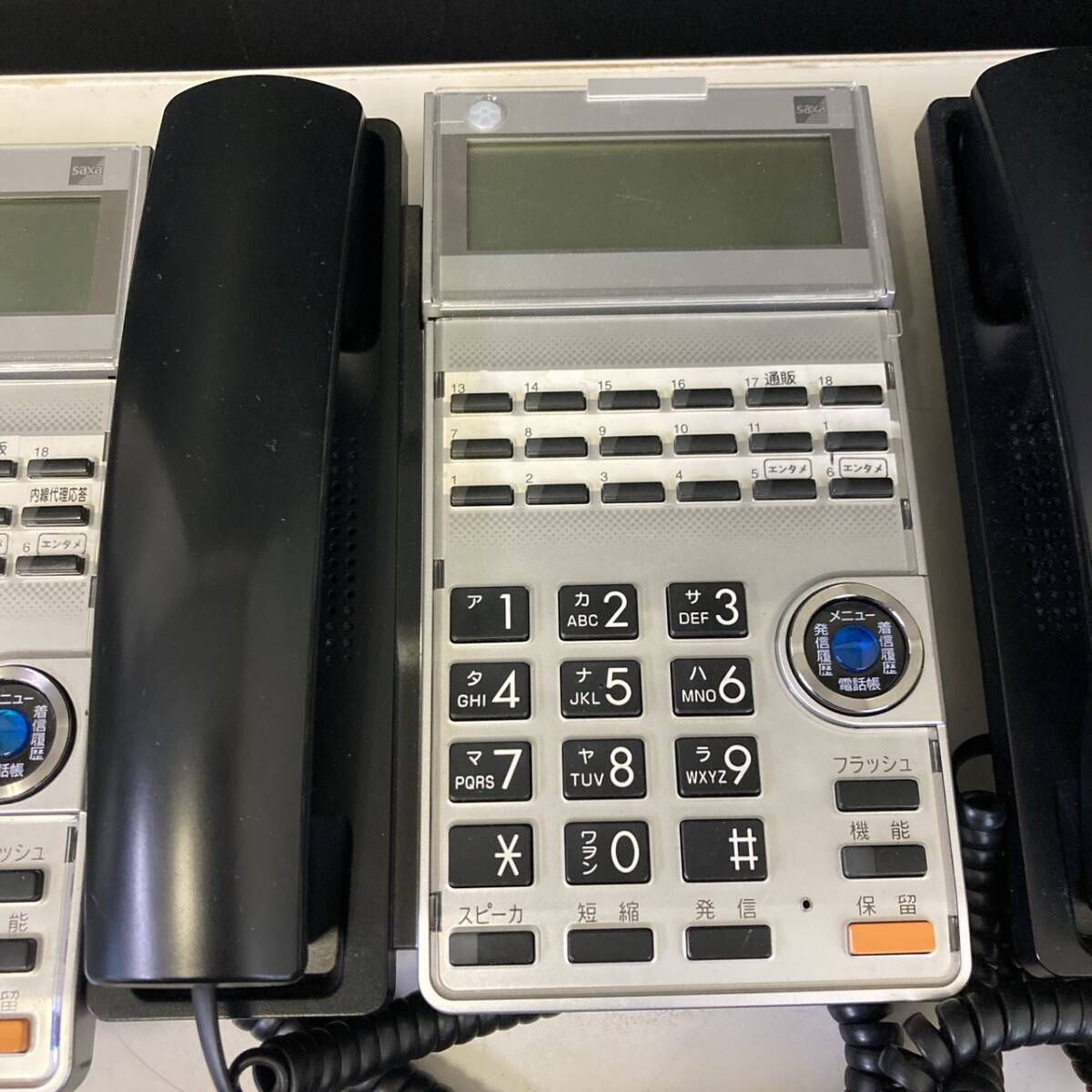 【現状品】 サクサ ビジネスフォン 18ボタン 電話機 TD615(K) 5台 本体のみ /T4244②-120_画像4