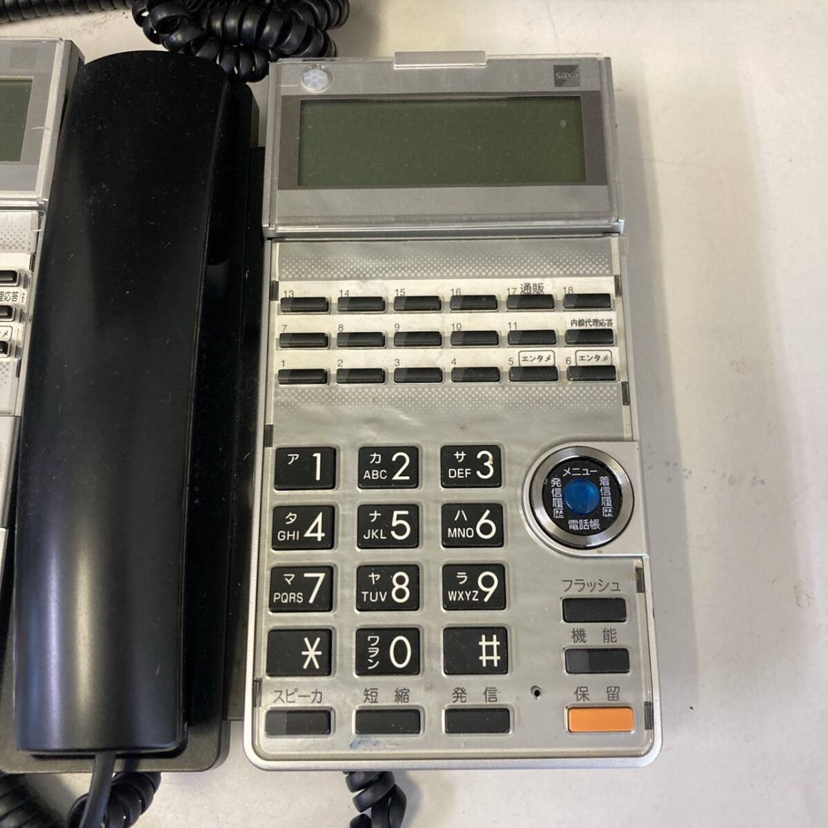 【現状品】 サクサ ビジネスフォン 18ボタン 電話機 TD615(K) 5台 本体のみ /T4244②-120_画像2
