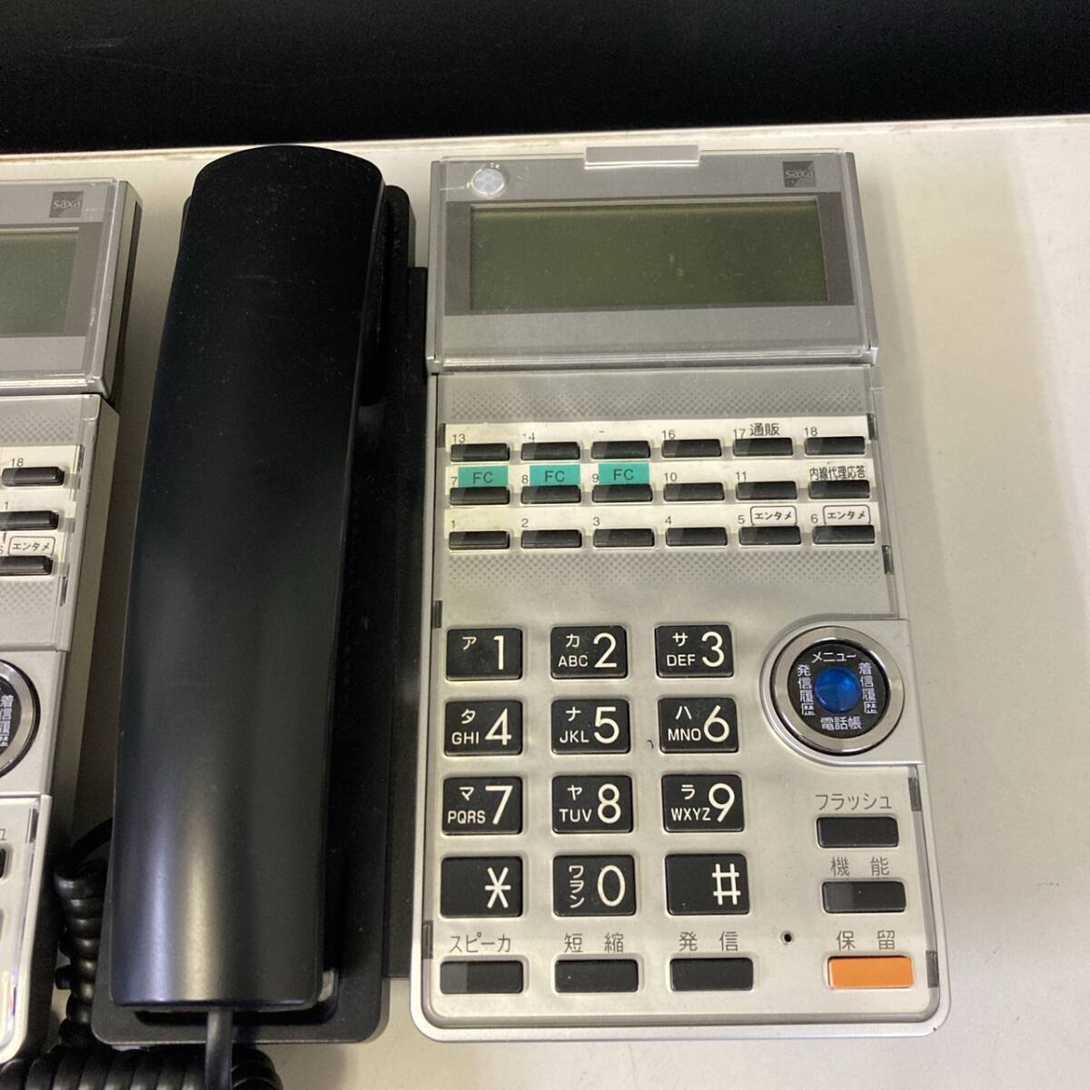 【現状品】 サクサ ビジネスフォン 18ボタン 電話機 TD615(K) 5台 本体のみ /T4244②-120