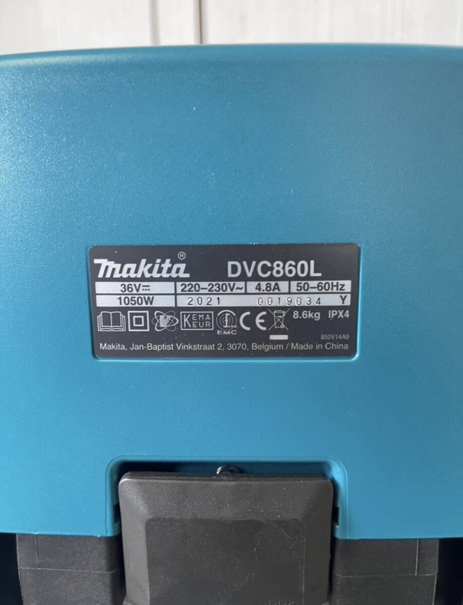 【動作確認済み】 makita 海外製 集じん機 8L バッテリー稼働確認 ※バッテリー付属なし /YS1152-160の画像8