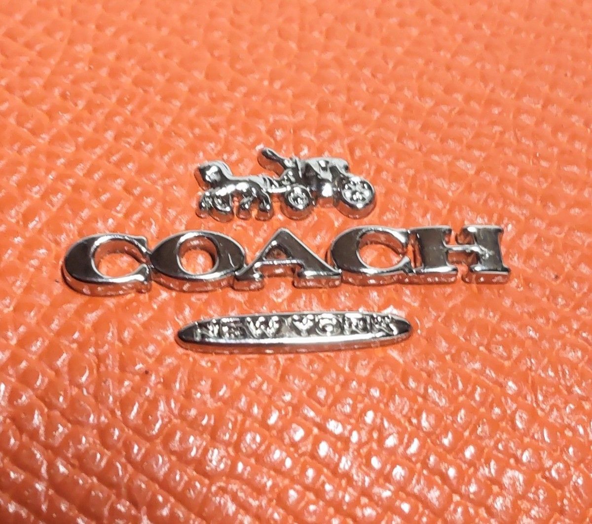 COACH コーチ ファスナー付き 二つ折り財布 財布 オレンジ
