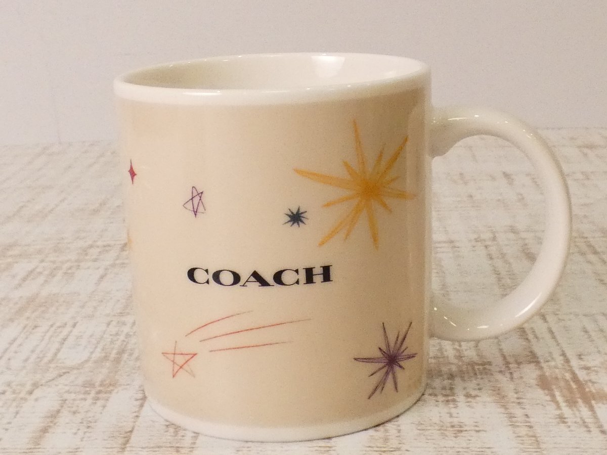 コーチ COACH ★スター マグカップ【L's/ホワイト/新品】b4Cの画像2