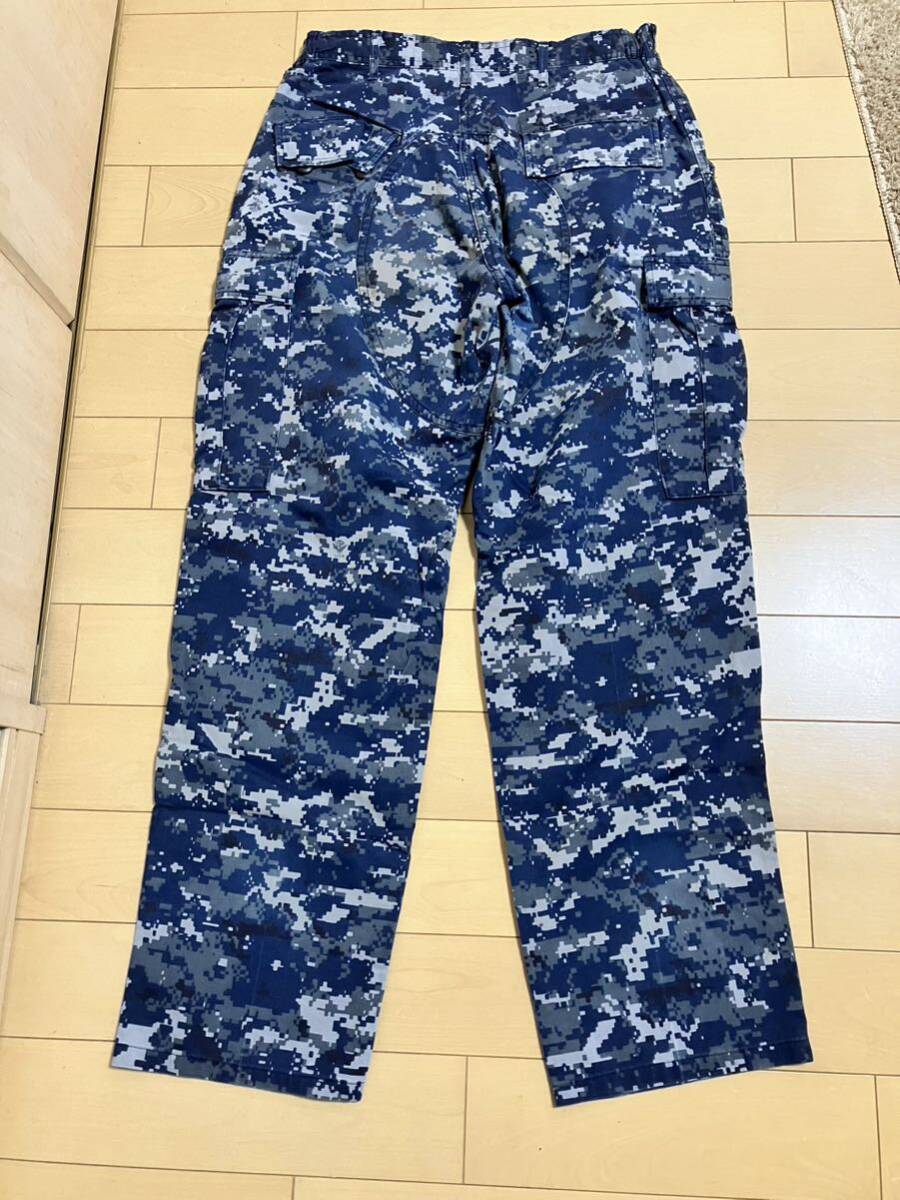 US NAVY カーゴパンツ 米国海軍 ブルーカモフラージュ 検索 米軍の画像4