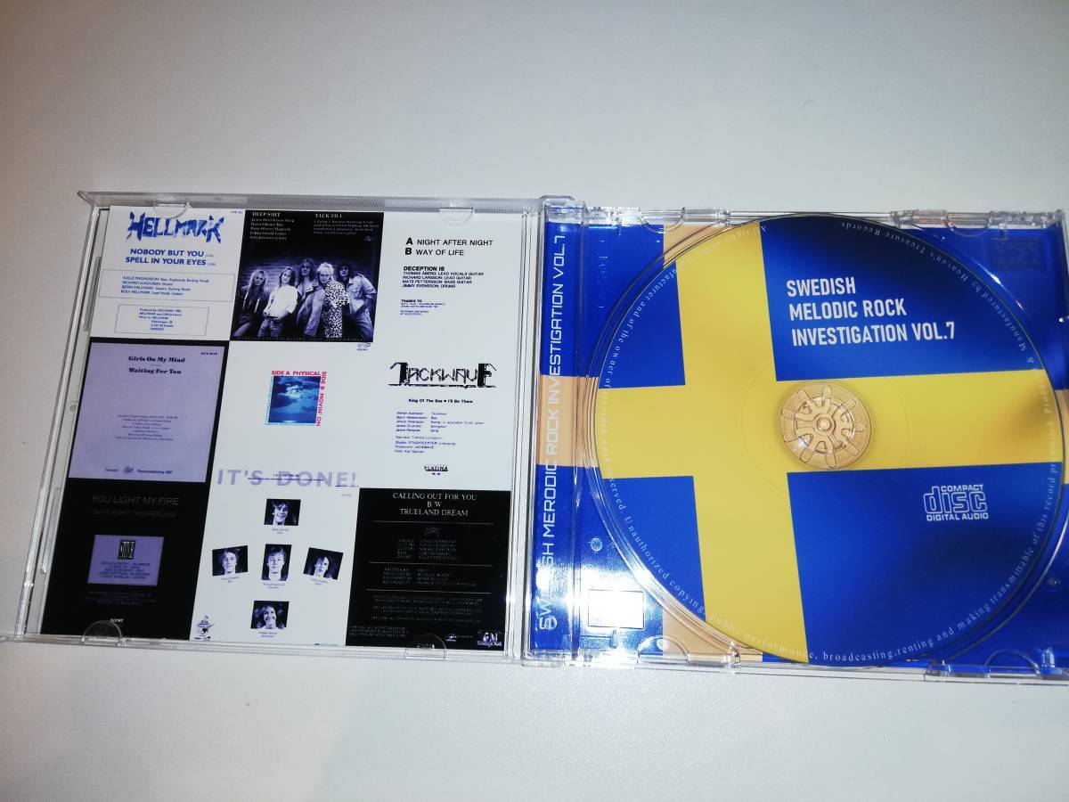 【北欧メロハー】SWEDISH MELODIC ROCK INVESTIGATION VOL.7 シングルのインスト以外のAB両面収録のコンピ盤 名曲だらけ 試聴サンプルありの画像3