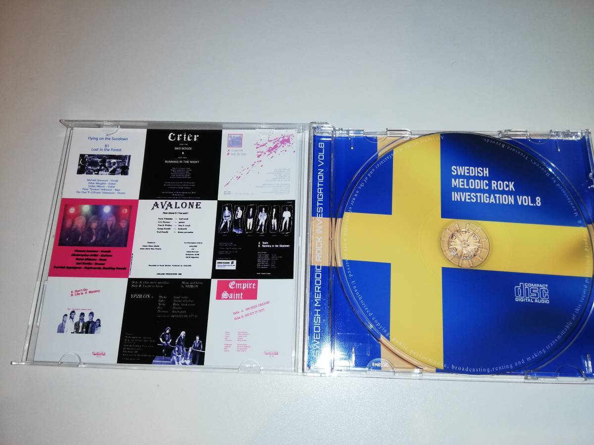 【北欧メロハー】SWEDISH MELODIC ROCK INVESTIGATION VOL.8 シングルのインスト以外のAB両面収録のコンピ盤 名曲だらけ 試聴サンプルありの画像3