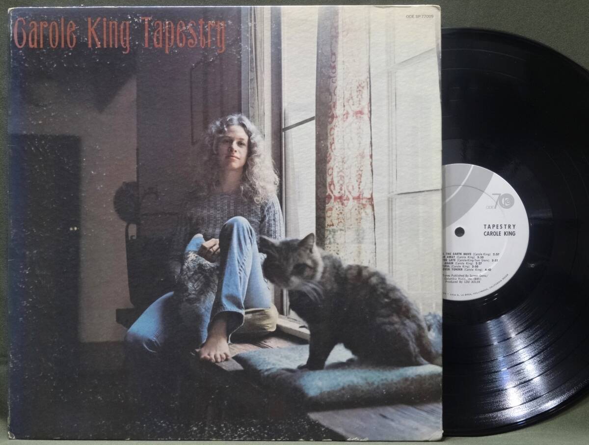 USオリジナルLP★1971年【ODE 70 ロゴ ラベル!!】初回プレス盤★CAROLE KING/TAPESTRY＊PITMANプレス/良品!!の画像1