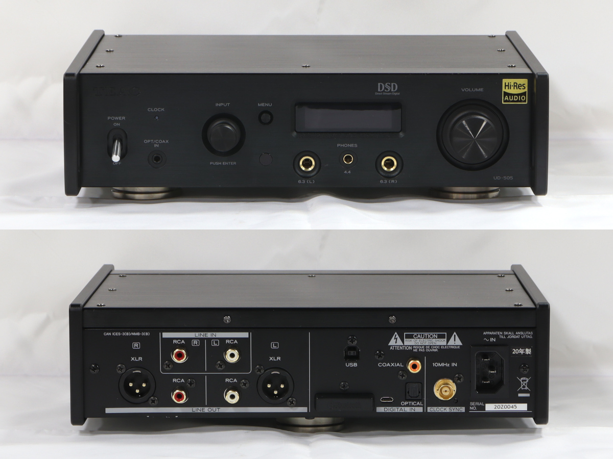 【店頭併売・中古】 TEAC D/Aコンバーター UD-505 ※中古保証6ヶ月_画像2