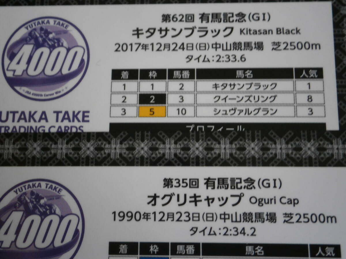 【2019年冬開催　小倉競馬場限定】　４０００勝記念武豊展　会場限定　トレーディングカード　スペシャルカード含む５枚セット_画像9