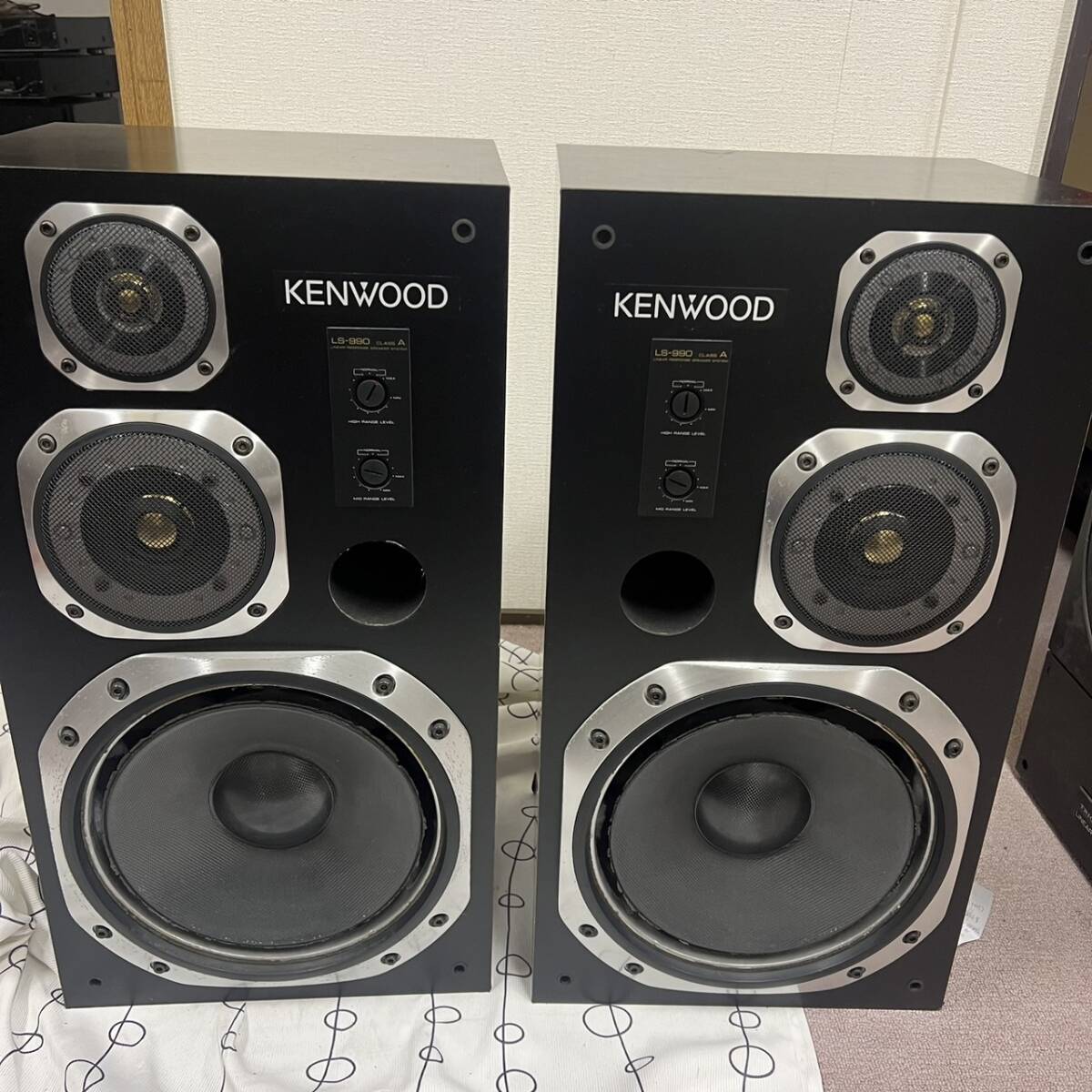 【直接取引限定/奈良県奈良市】KENWOOD ケンウッド LS-990D スピーカー ペア ブックシェルフ型_画像1