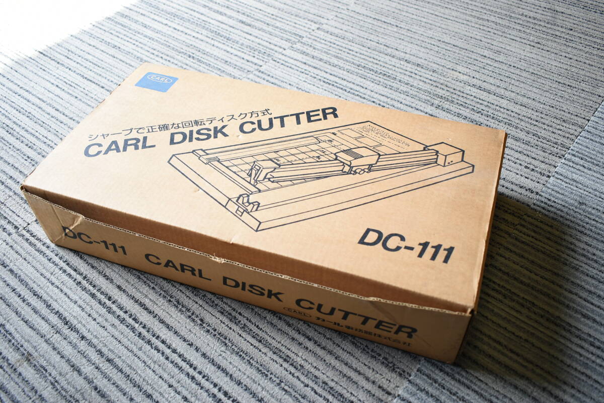 CARL DISC CUTTER ディスクカッター DC-111 手動 ペーパーカッター A4 裁断幅310㎜ PPC用紙40枚 裁断機 事務用品 オフィスの画像6
