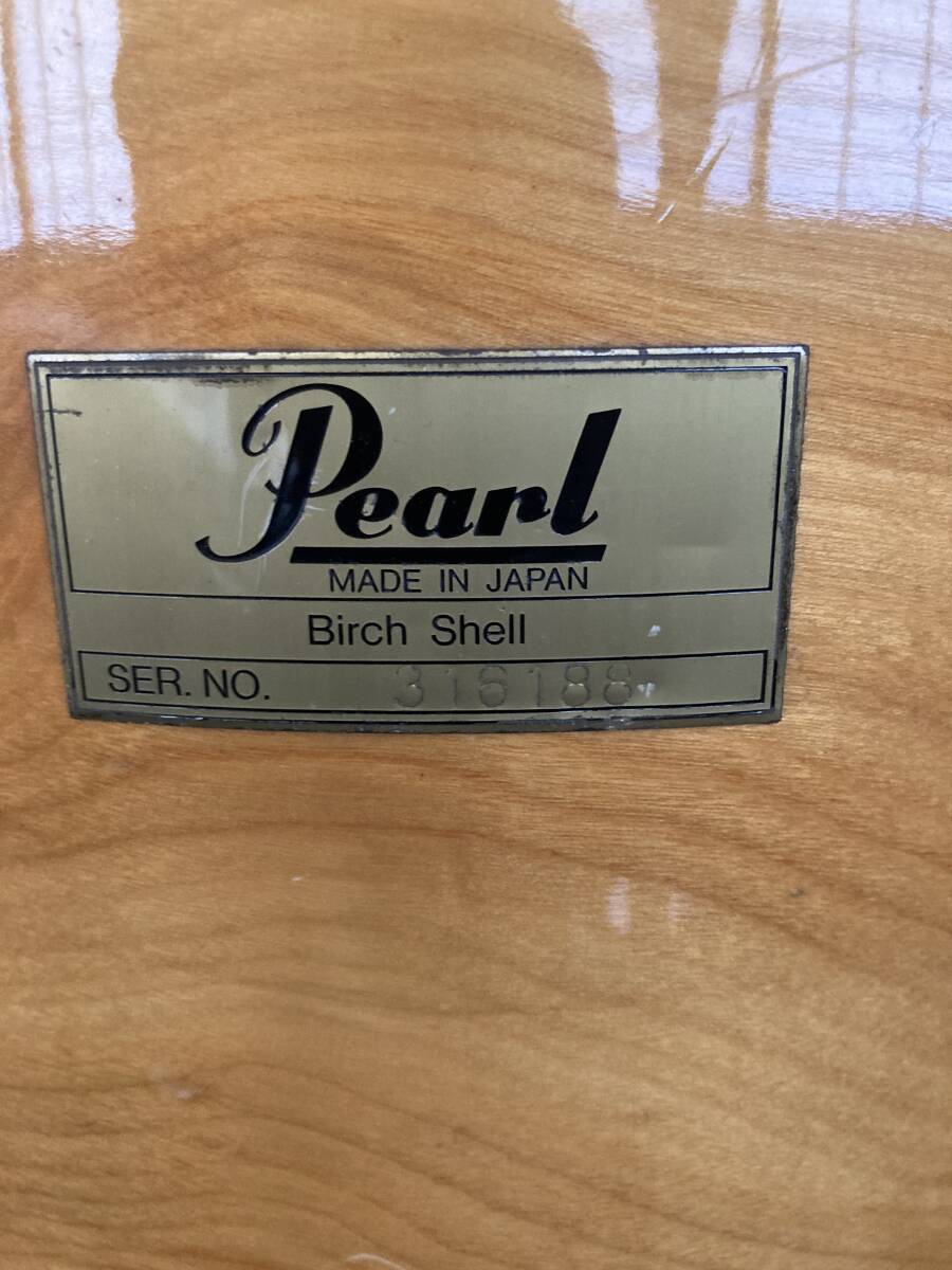 Pearl Birch Shell 7点ドラムセット 中古希少品です。の画像3