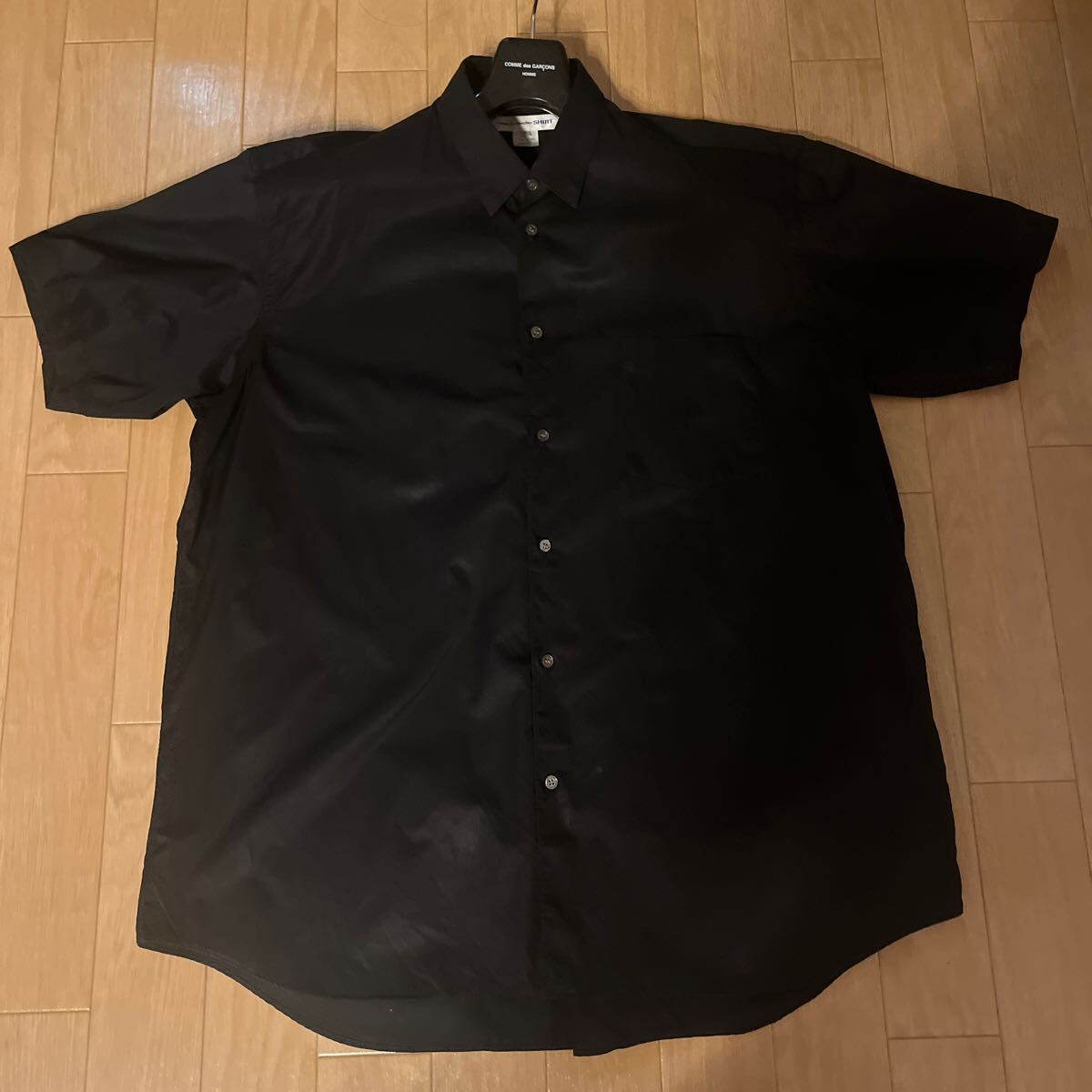 Comme des GARCONS SHIRT 23SS オーバーサイズシャツ　FOREVER WIDE CLASSIC ギャルソンシャツ　BLACK L