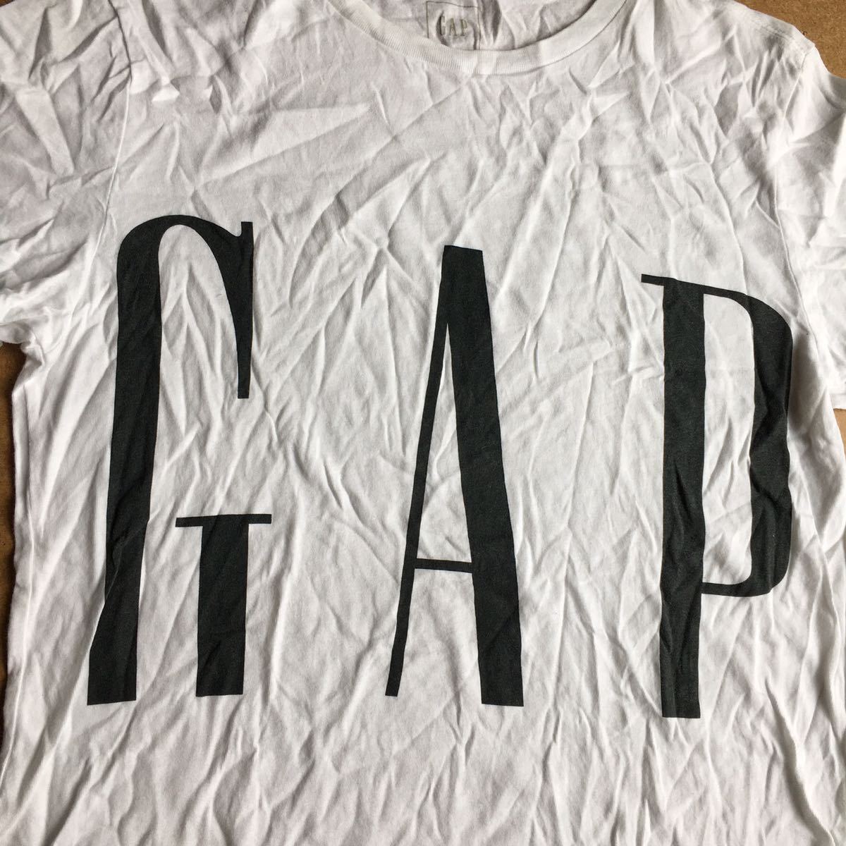 GAP ビッグロゴ ホワイト シンプル Tシャツ 半袖 半袖Tシャツ ギャップ ロゴTシャツ_画像1