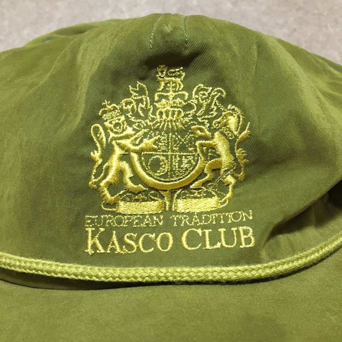 E7 KASCO CLUB ゴルフ 帽子 59cm カーキ ホワイト_画像2