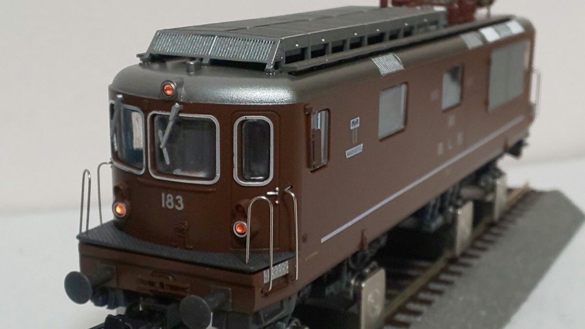 スイス　ＢＬＳ　ベルンレッチェベルクシンプロン鉄道　Ｒｅ4／４　１８３　電気機関車　走行歴有　ボディーは極美品　_レール等はオークション対象外