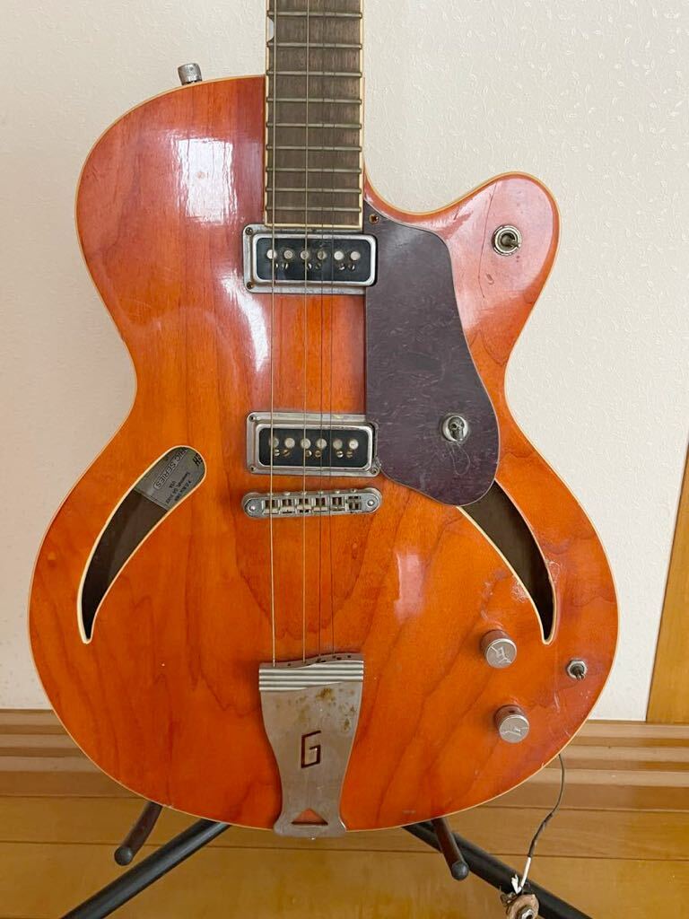 【ジャンク】中古Gretsch グレッチ HISTORIC SERIES G3140エレキギター 本体のみ 動作未確認 状態悪い部品取り前提の画像6