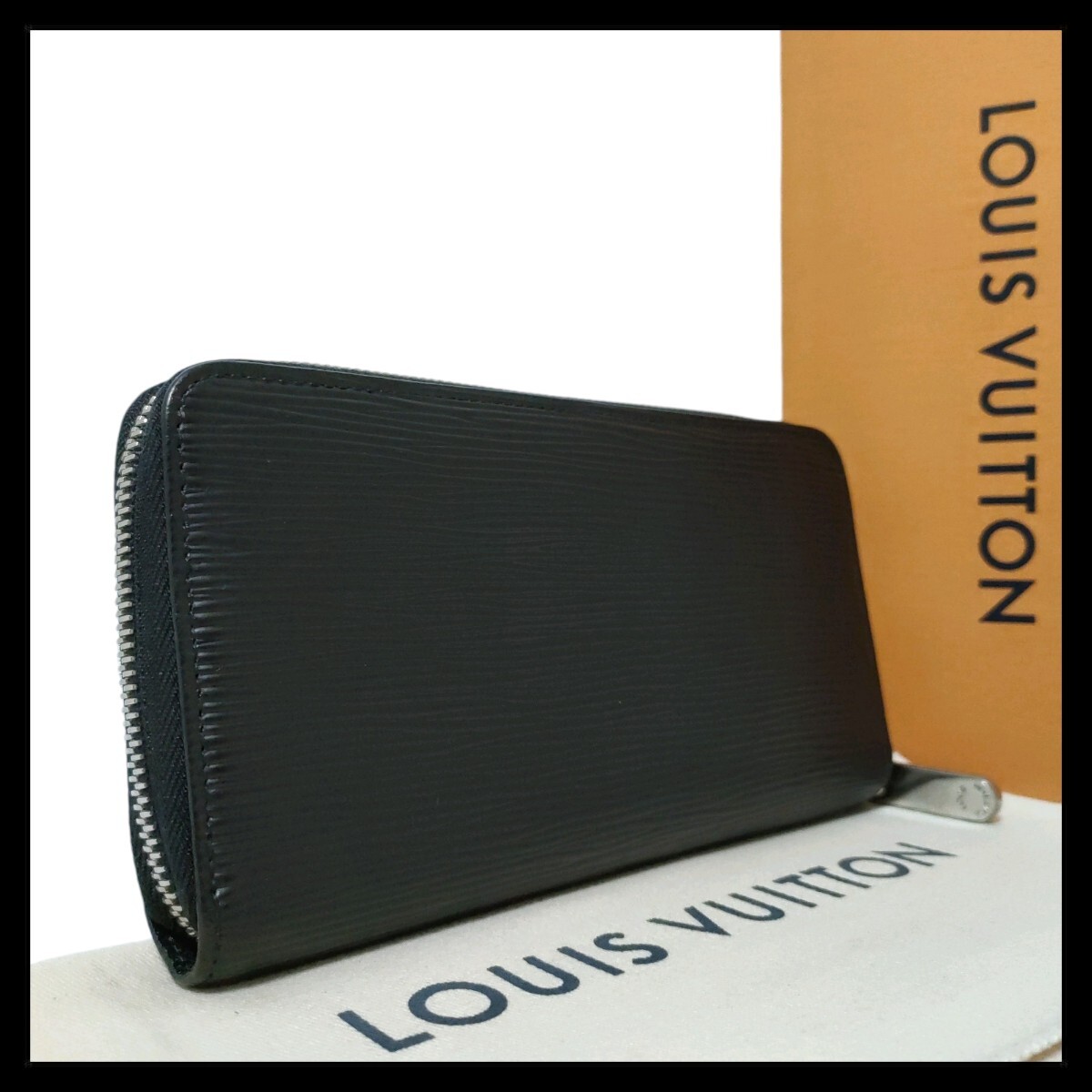 1円【未使用品級!!】LOUIS VUITTON ルイヴィトン エピ 新型 ジッピーウォレット M61857 ラウンドファスナー 長財布 ノワール 黒 MI2270の画像2