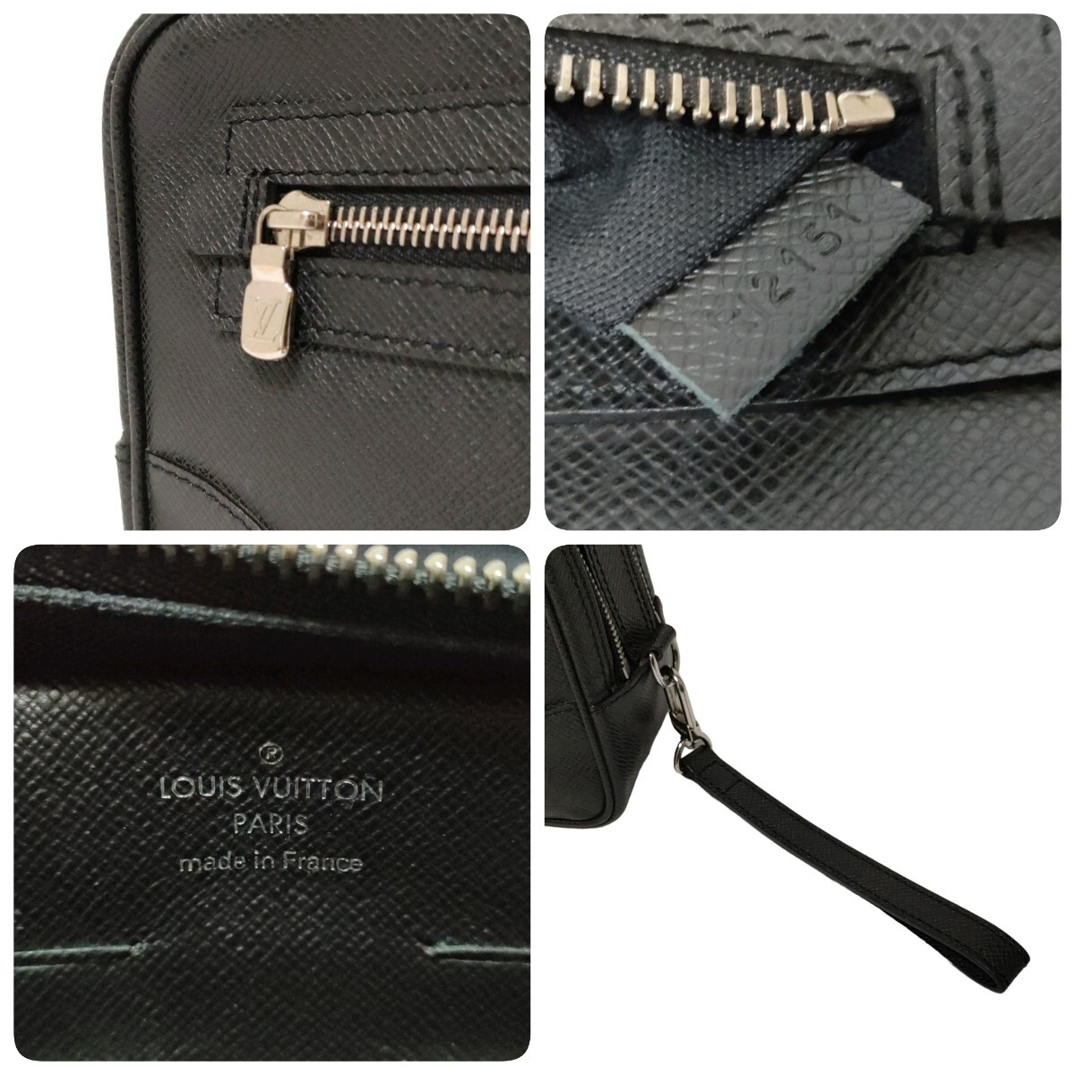 【極上美品!!】LOUIS VUITTON ルイヴィトン タイガ パヴェル M31142 セカンドバッグ クラッチバッグ アルドワーズ ブラックの画像10