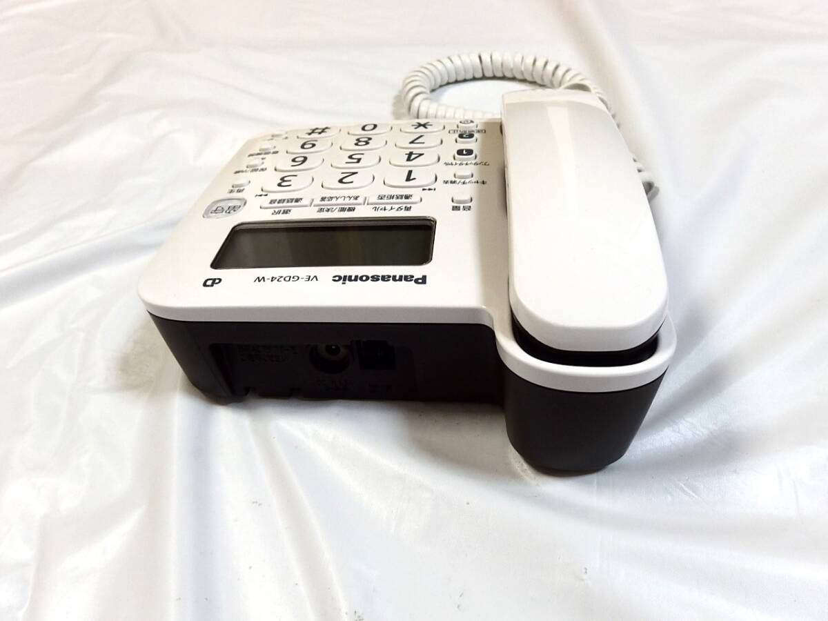 パナソニック 電話機 VE-GD24-W ナンバーディスプレイ対応 子機対応の画像4