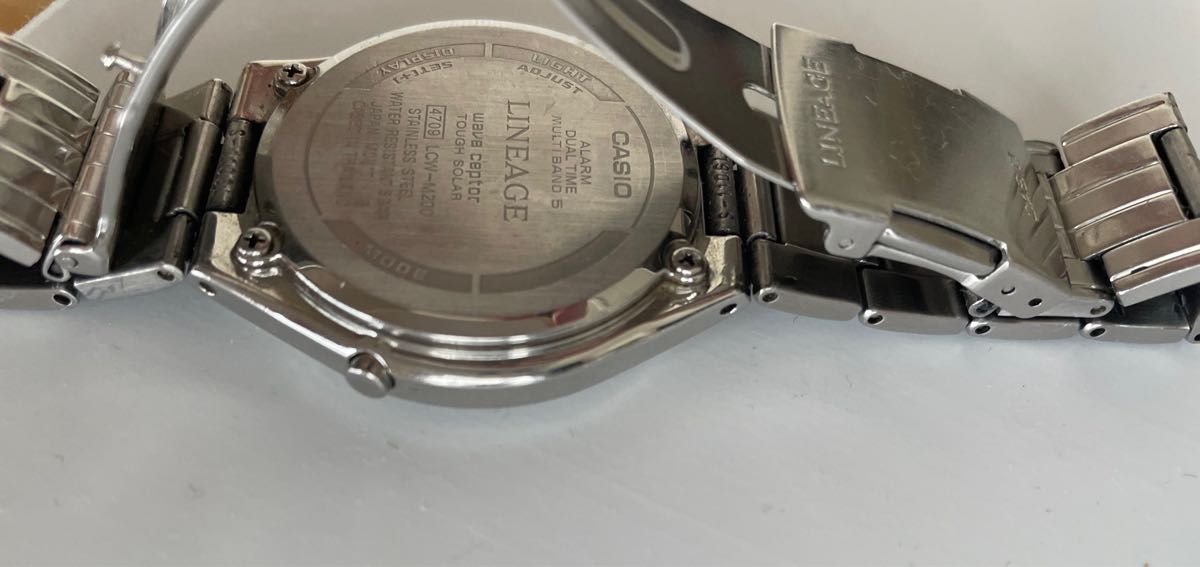 CASIO カシオ 腕時計 ウェーブセプター 稼働品 電波ソーラー タフソーラー LINEAGE アナデジ wave 