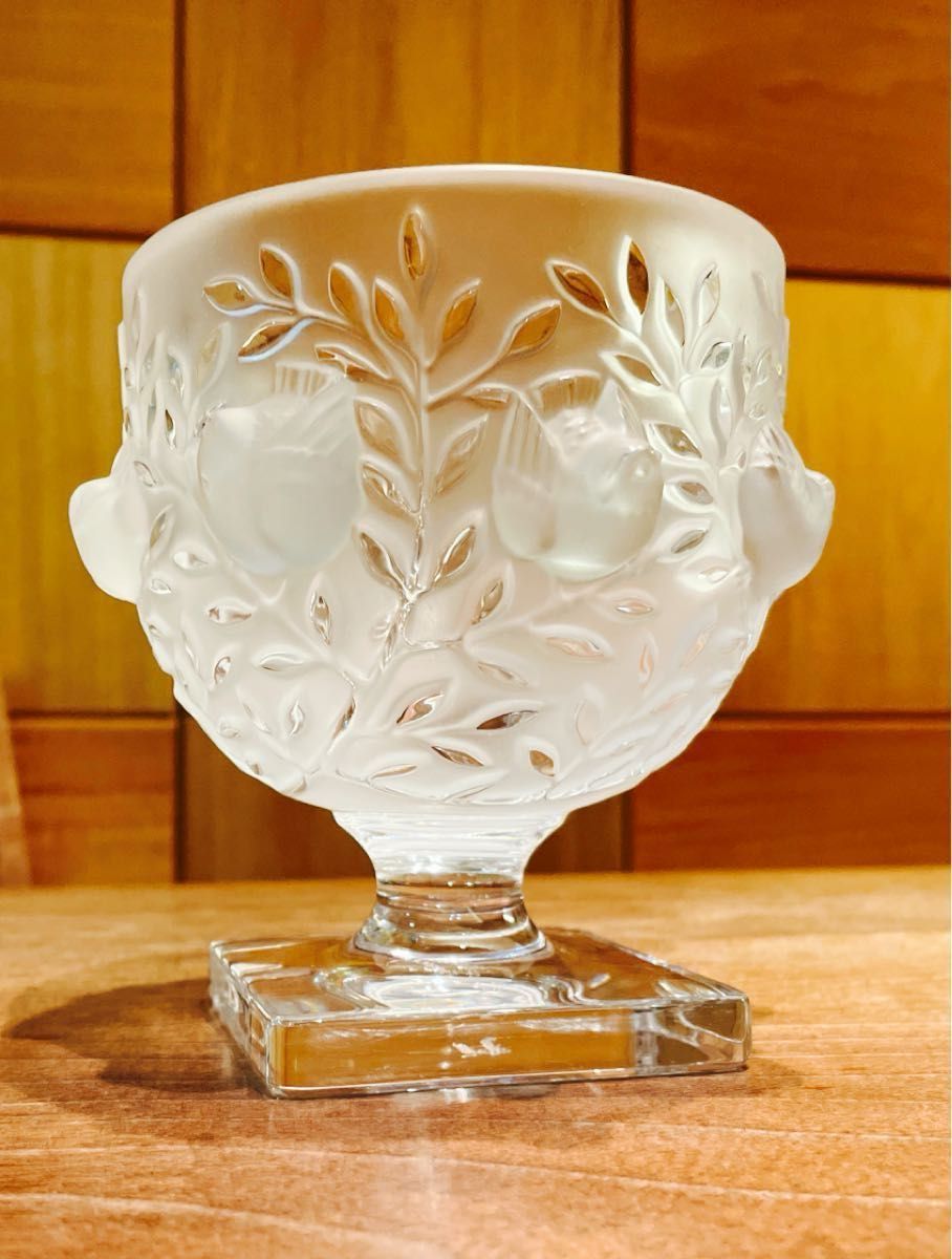 【美品】ラリック エリザベス 花瓶 ガラス製品  LALIQUE アンティーク クリスタル エリザベート