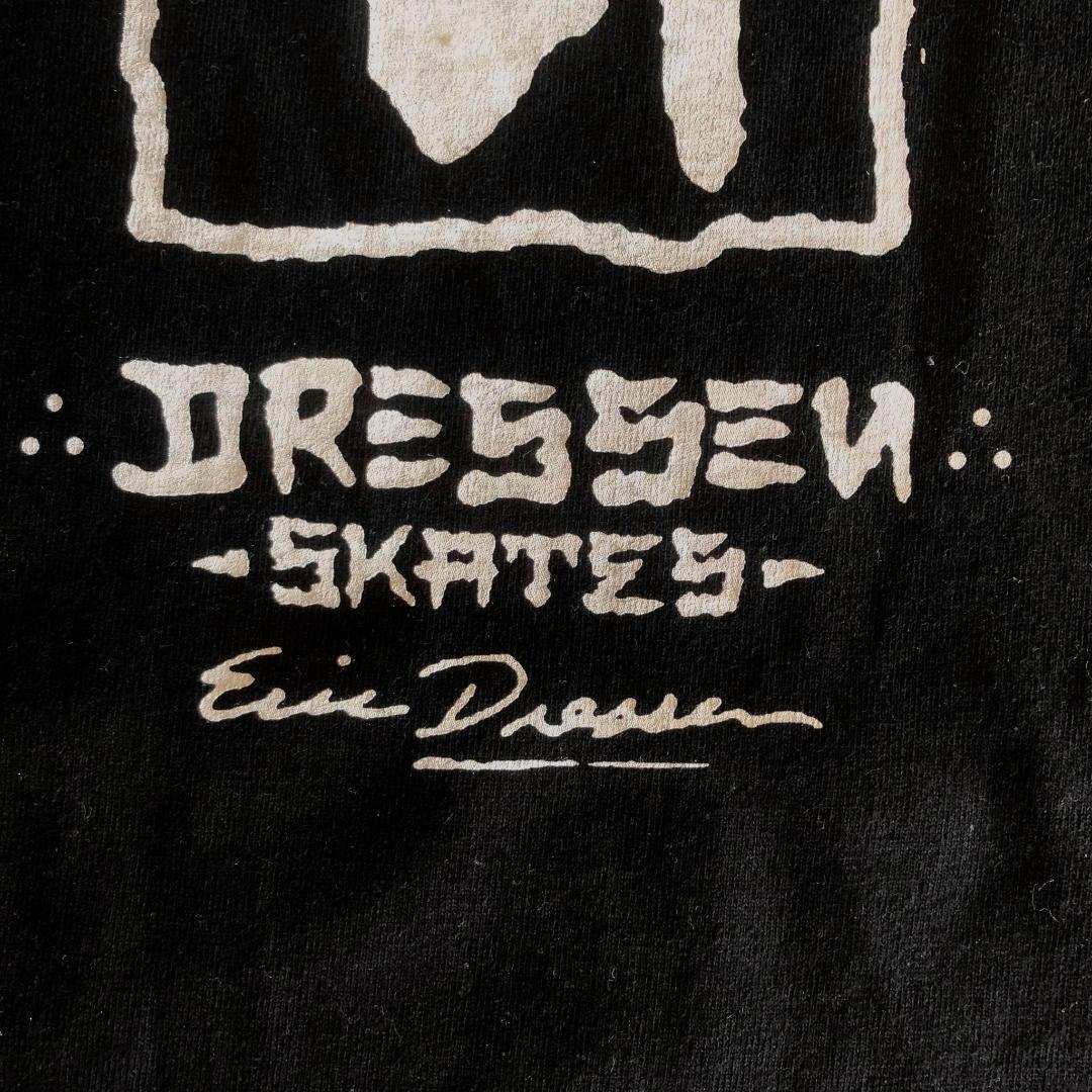 ◎【DRESSEN SKATES】ビンテージフルーツボディTシャツ ブラック：Ｌ エリックドレッセン Tour Tee ロサンゼルス スケボー skater スケートの画像7