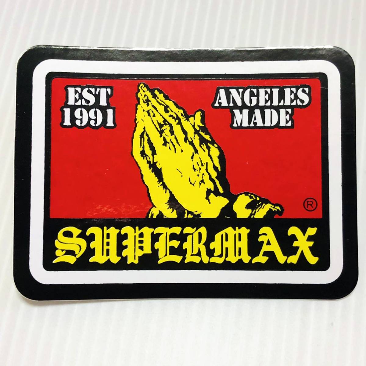 *SUPERMAX HARDWARE super Max sticker attaching Tracker black CAP.. Los Angeles LA Streetbrandchi car noLowrider #7